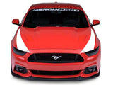 SEC10 Outer Hood Stripes; White (15-17 Mustang)
