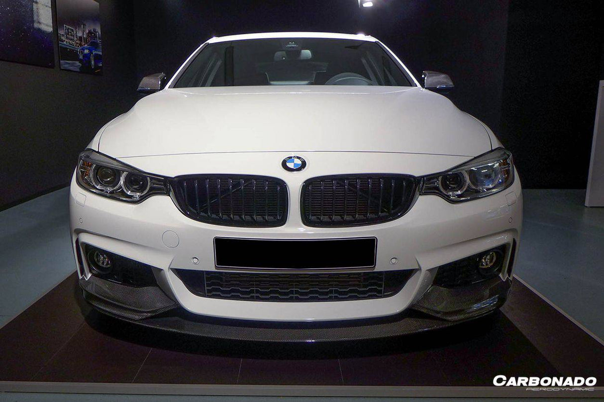 2013-2020 BMW 4 Series F32 F33 MP Style Carbon Fiber Front Lip (For M-Tech Only )