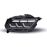 2010-2014 S197 Ford Mustang S650 Style LED Headlights W/ Amber Sequential Turn Signal (Pair)