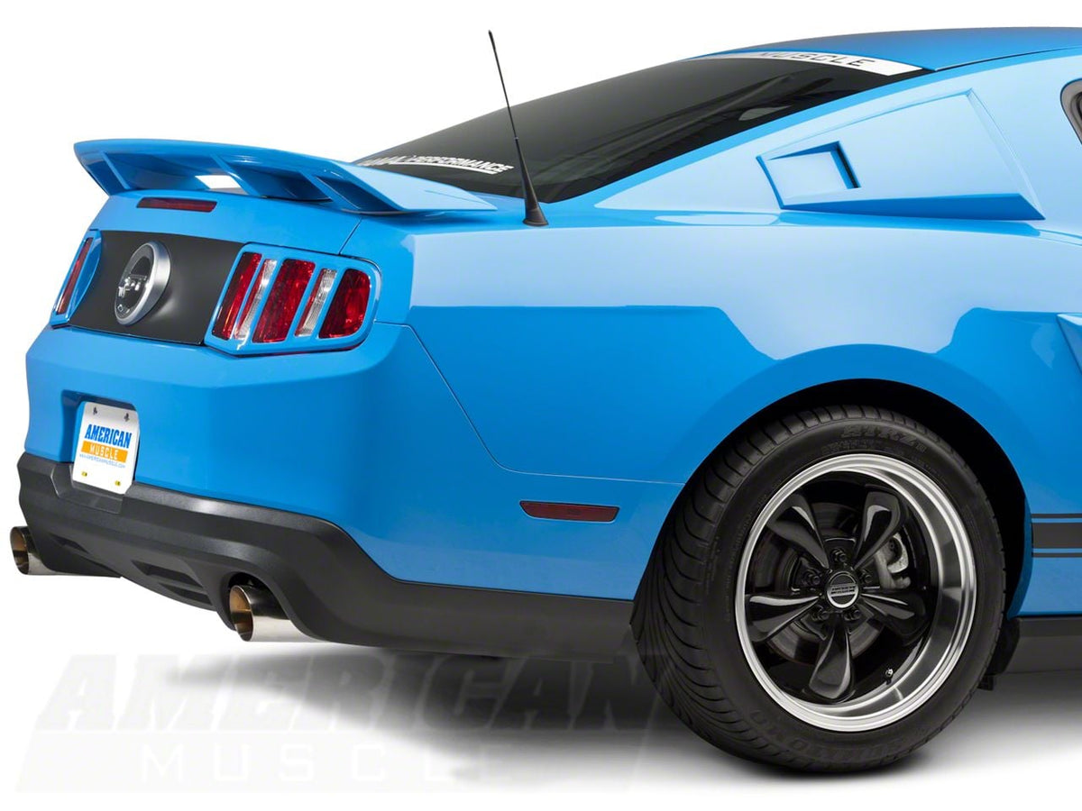 SpeedForm GT/CS Style Rear Spoiler; Pre-Painted; Black (10-14 Mustang)