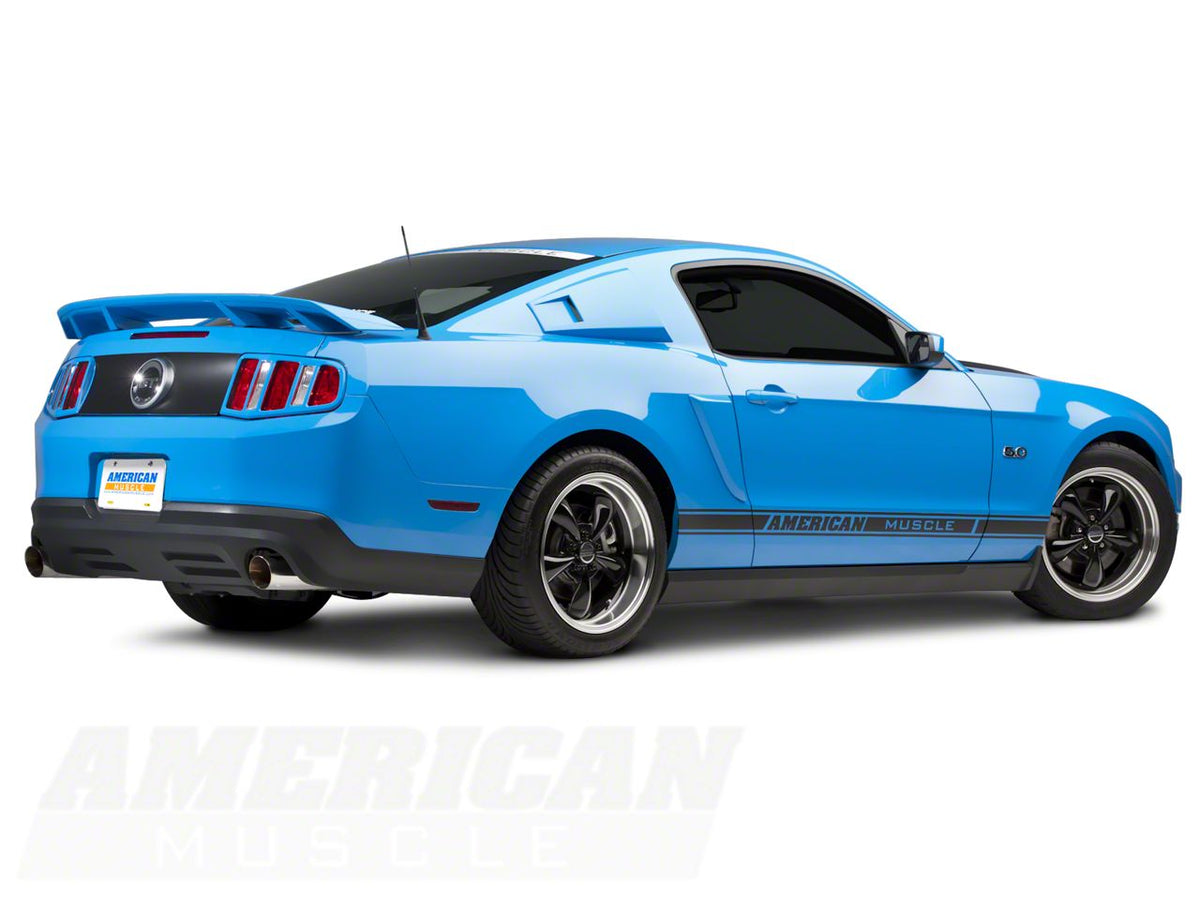 SpeedForm GT/CS Style Rear Spoiler; Pre-Painted; Black (10-14 Mustang)