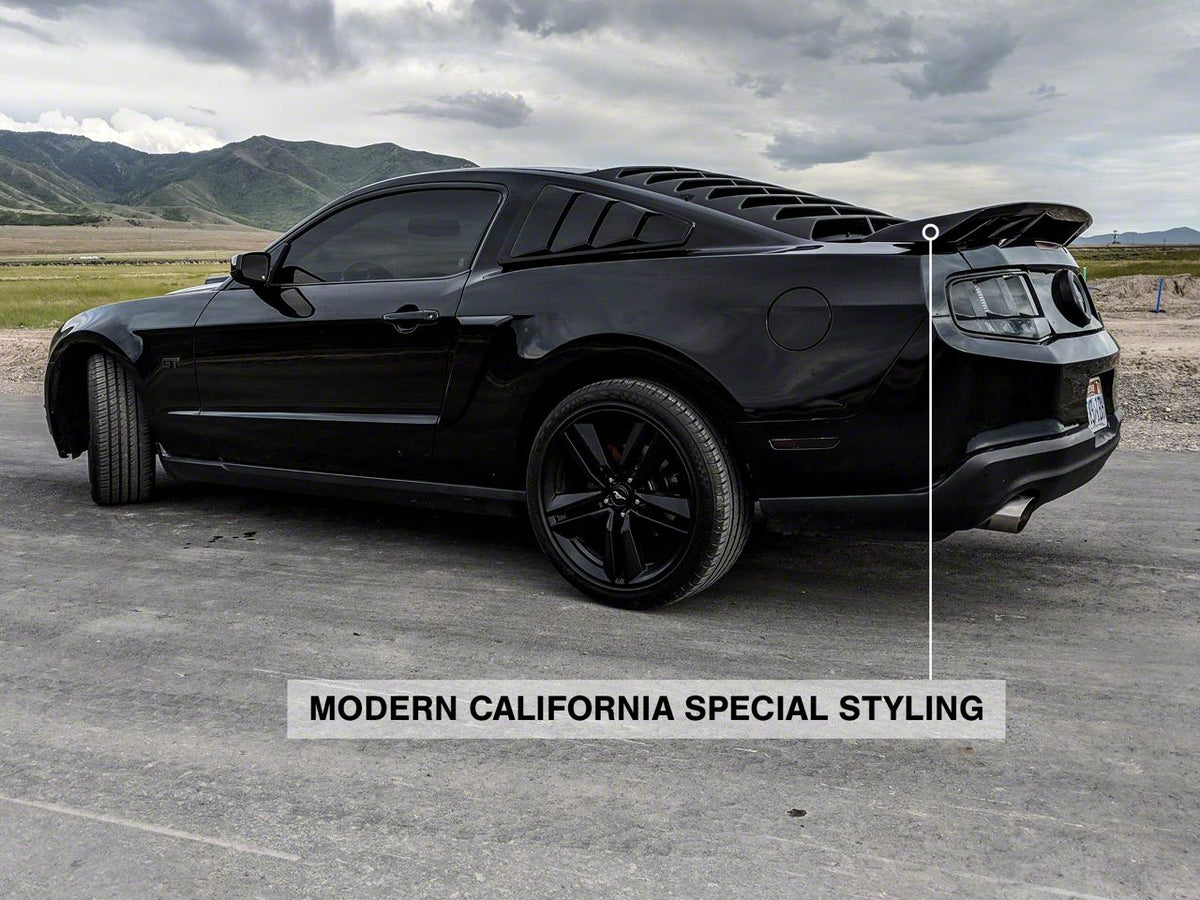 SpeedForm GT/CS Style Rear Spoiler; Pre-Painted; Black (10-14 Mustang)