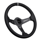 Carbon Fiber Perforated Leather Race Wheel