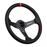 Carbon Fiber Perforated Leather Race Wheel