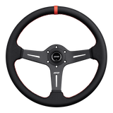 Carbon Fiber Perforated Leather Race Wheel