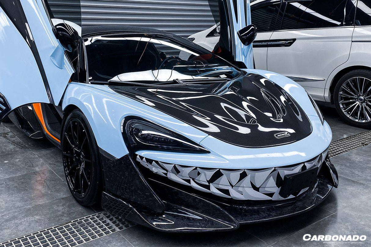 2018-2021 McLaren P1 Style Carbon Fiber Hood Carbonado (p1) Fits:  540C,  570S,  600LT, 570gt