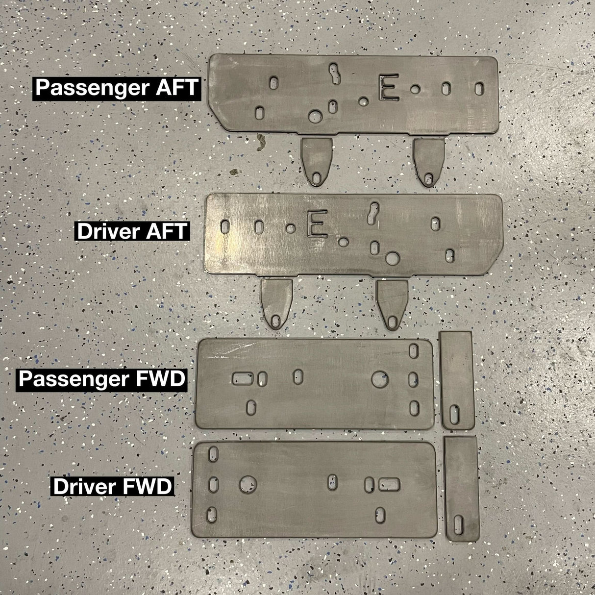 Toyota 4Runner 2003-2009 Rock Slider Bolt On Frame Mount Plate Sets