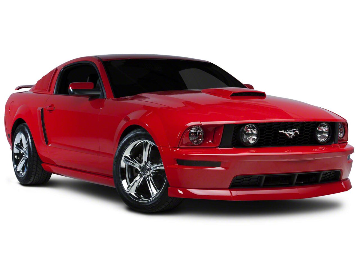 SEC10 Grille Pillar Blackout; Matte Black (05-09 Mustang GT)