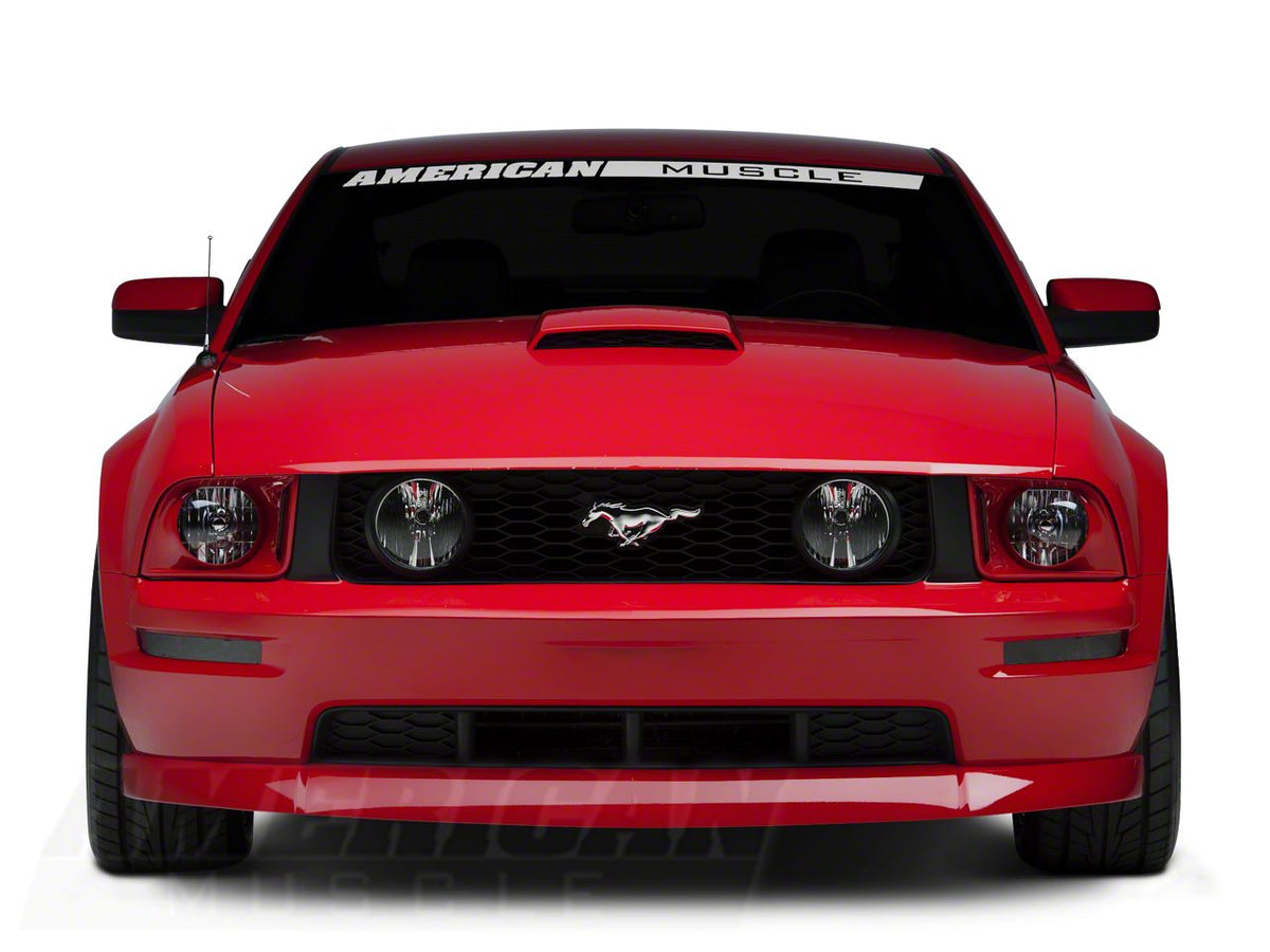 SEC10 Grille Pillar Blackout; Matte Black (05-09 Mustang GT)