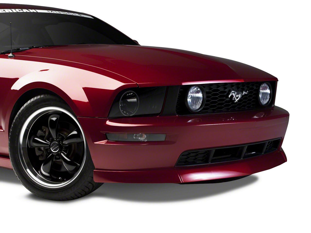 SEC10 Grille Pillar Blackout; Matte Black (05-09 Mustang GT)
