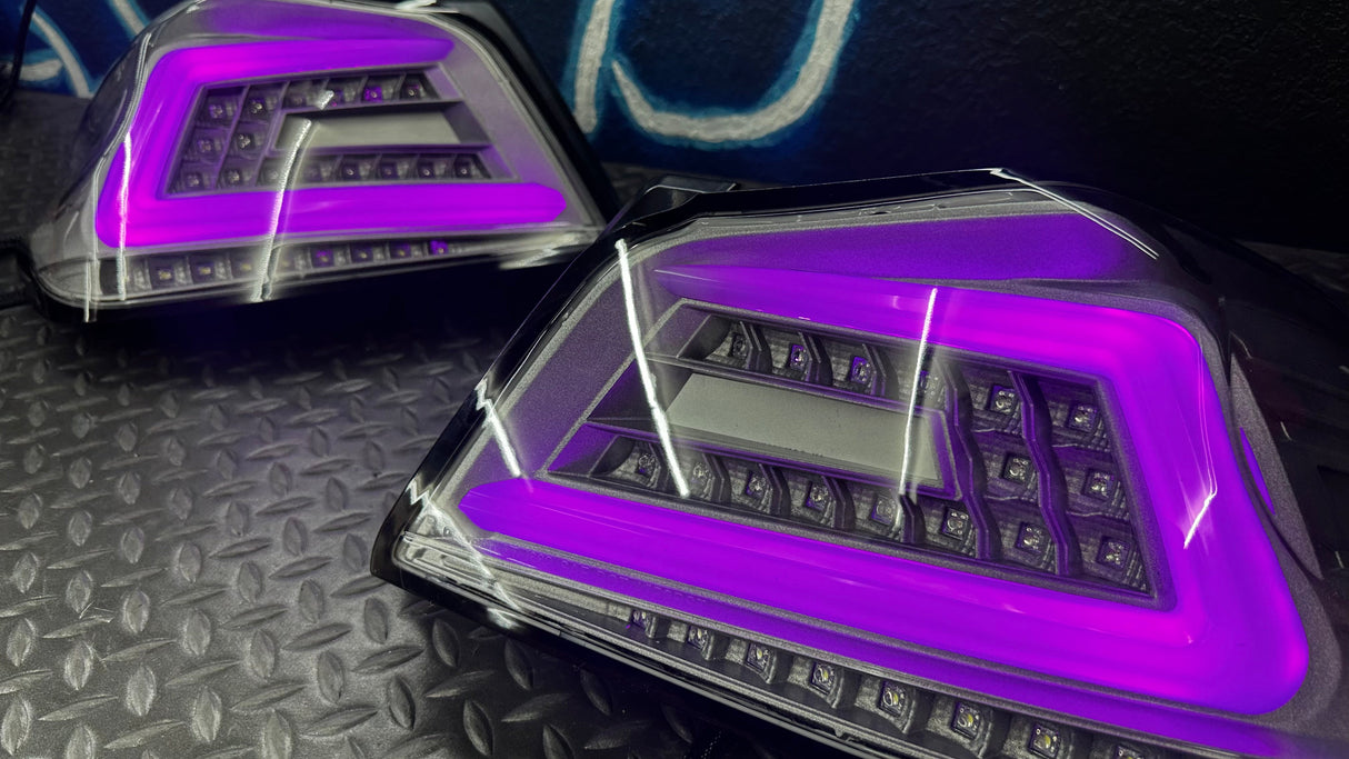 NTXGlow Clear Color Shifting Spec D Tail Lights (2015-2021 Subaru WRX)