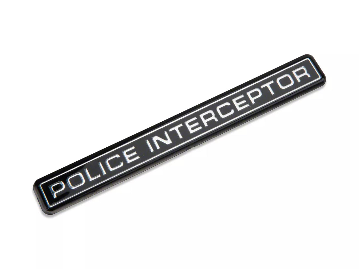 Speedform Police Interceptor Emblem (Universal; Some Adaptation May Be Required)