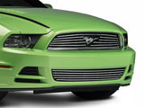 SpeedForm Modern Billet Retro Lower Grille; Polished (13-14 Mustang V6)