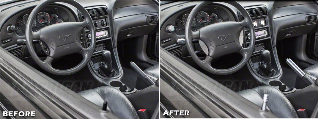 SpeedForm Modern Billet Interior Complete Kit; Polished (94-04 Mustang)