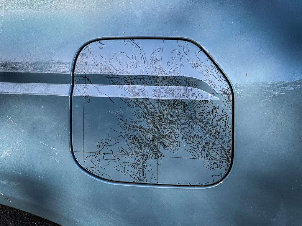 Printed Series Fuel Door Overlay - 2021+ Bronco