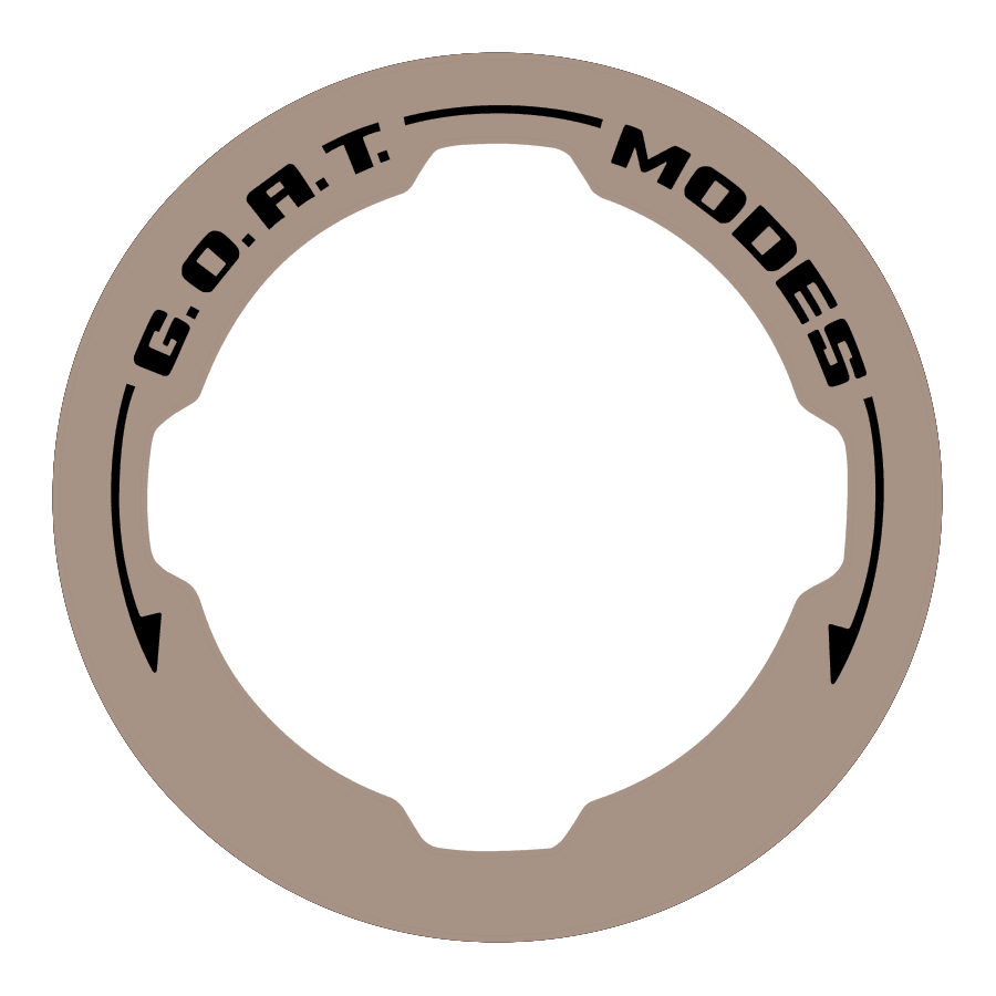 Printed Series GOAT Mode Dial Ring Overlay V2 - 2021+ Bronco