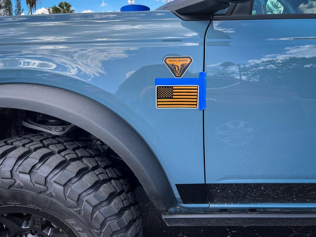 Printed Series Texas Flag Fender Stickers - 2021+ Bronco / Bronco Sport / Jeep / Universal