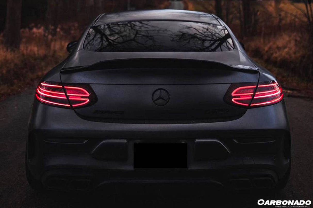 2015-2021 Mercedes Benz W205 C63 C-Class Coupe PS Style Trunk Spoiler