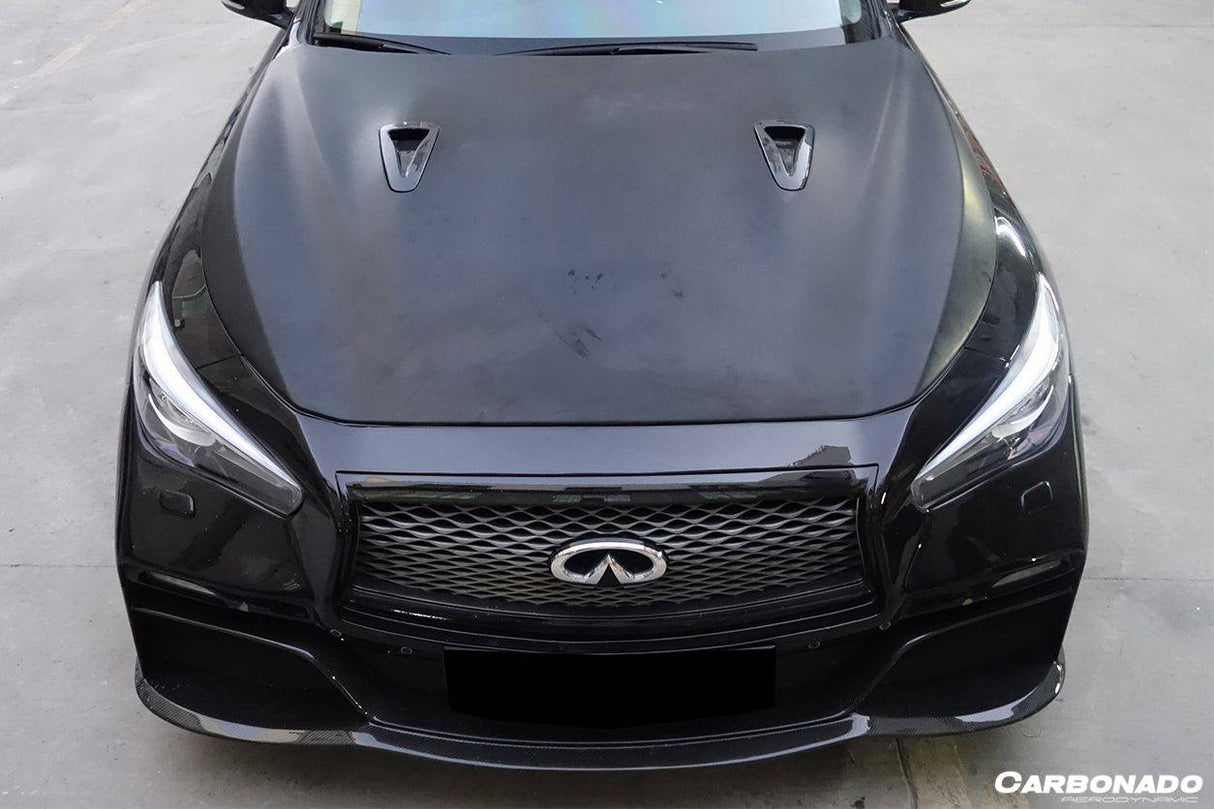2014-2017 Infiniti Q50 Sedan EAU ROUGE Style Hood