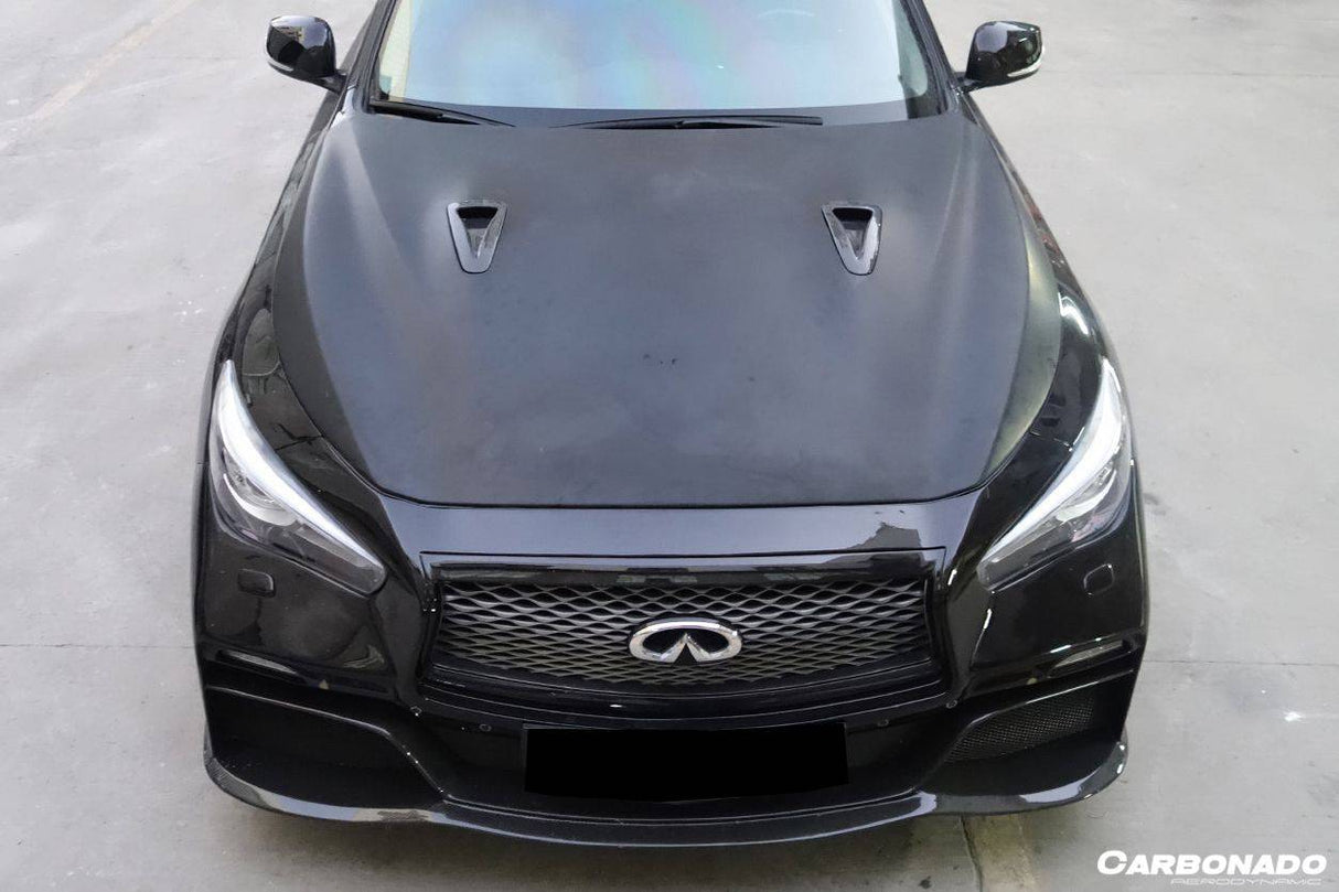 2014-2017 Infiniti Q50 Sedan EAU ROUGE Style Hood