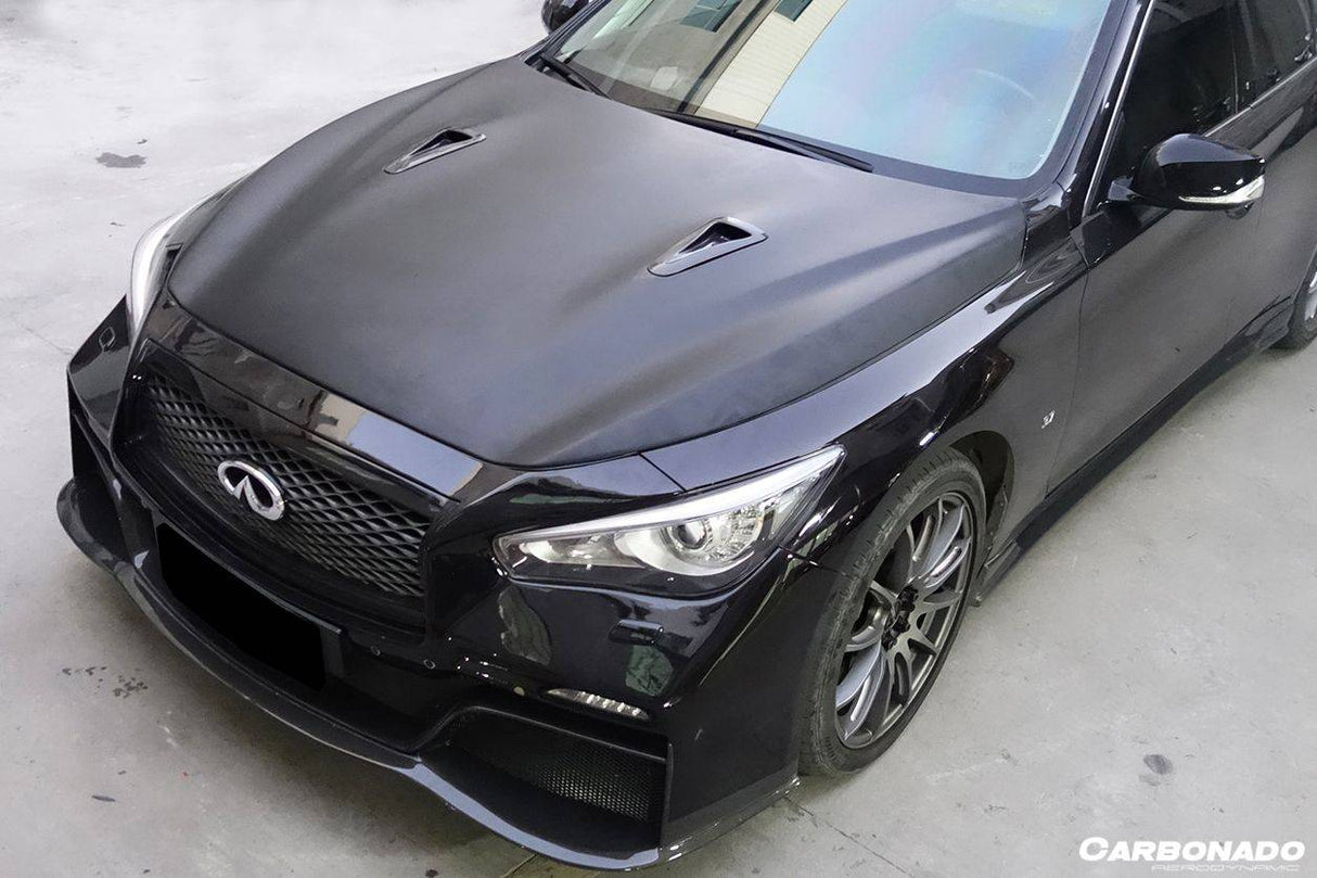 2014-2017 Infiniti Q50 Sedan EAU ROUGE Style Hood