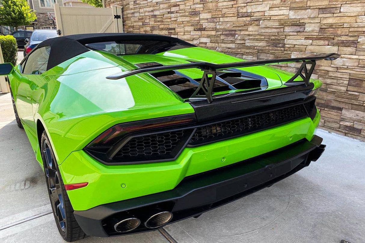 2014-2019 Lamborghini Huracan VRS Style Carbon Fiber Trunk Spoiler Wing | Fits LP610, LP580