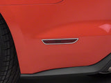 Speedform Quarter Marker Light Trim; Polished (15-23 Mustang)