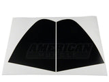 SEC10 Quarter Window Blackout; Matte Black (94-98 Mustang)