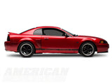 SEC10 Quarter Window Blackout; Matte Black (99-04 Mustang)