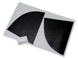 SEC10 Quarter Window Blackout; Matte Black (99-04 Mustang)