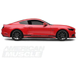 SEC10 Quarter Window Blackout; Matte Black (15-23 Mustang Fastback)