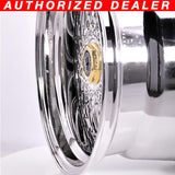 (4) 17X10 +25 5X100 / 5X114.3 Step Lip Deep Dish Mesh Wheels Rims