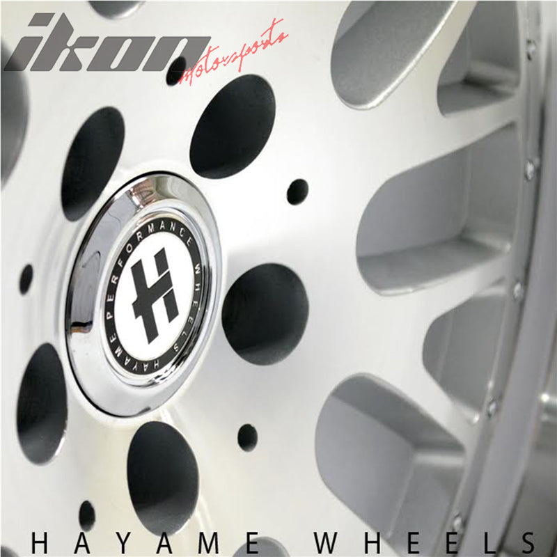 SALE! 15x8 Hayame Wheel Rims Silver Face Machine Lip 4x100 x4