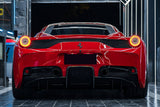 2010-2015 Ferrari Carbon Fiber Rear Bumper With Diffuser Carbonado (Speciale) Fits: 458 Italia and Spider, 458 Speciale