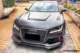 2015-2017 Audi RS7 BS Style Carbon Fiber Front Bumper Canards