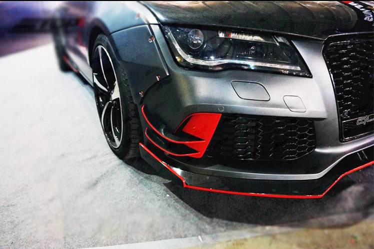 2015-2017 Audi RS7 BS Style Carbon Fiber Front Bumper Canards