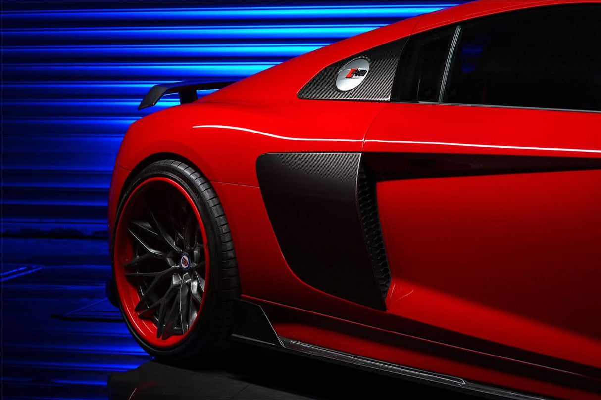 2016-2025 Audi R8 GEN2 Coupe & Spyder iMPII Carbon Fiber Side Door Panel Blades