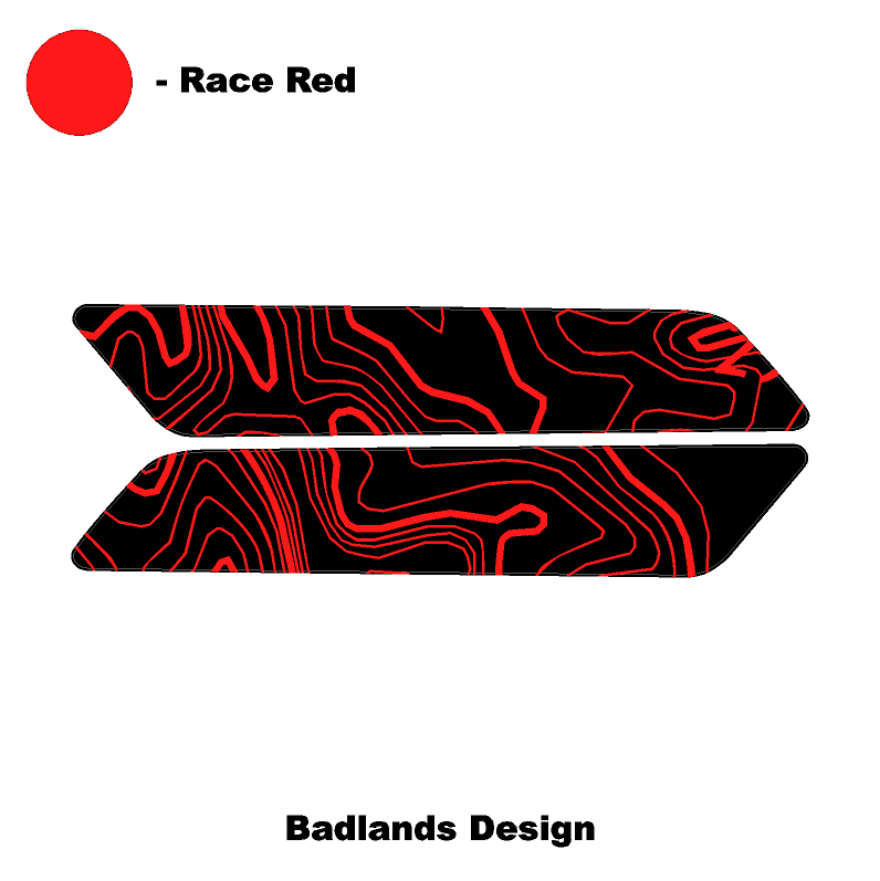 Topo Interior Rear Door Grab Handle Overlay Kit (Printed Series) - 2021+ Bronco 4 Door