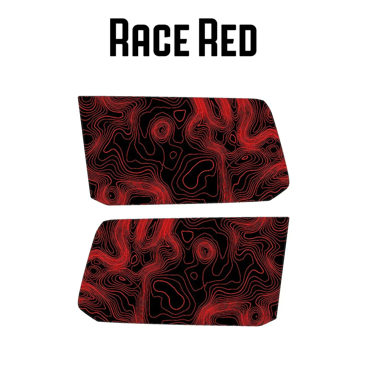 Topographic Rear Window Map Overlays V3 (Perforated) - 2024+ Land Cruiser