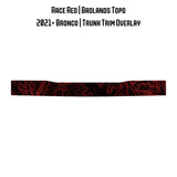 Topo Trunk Trim Overlay / Protector - 2021+ Bronco