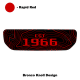 1966 Topographic Shifter Plate (Printed Series + Acrylic) - 2021+ Bronco