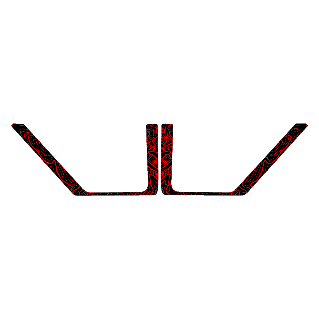 Topo Front Door Net Trim Overlay Kit (Printed Series) - 2021+ Bronco