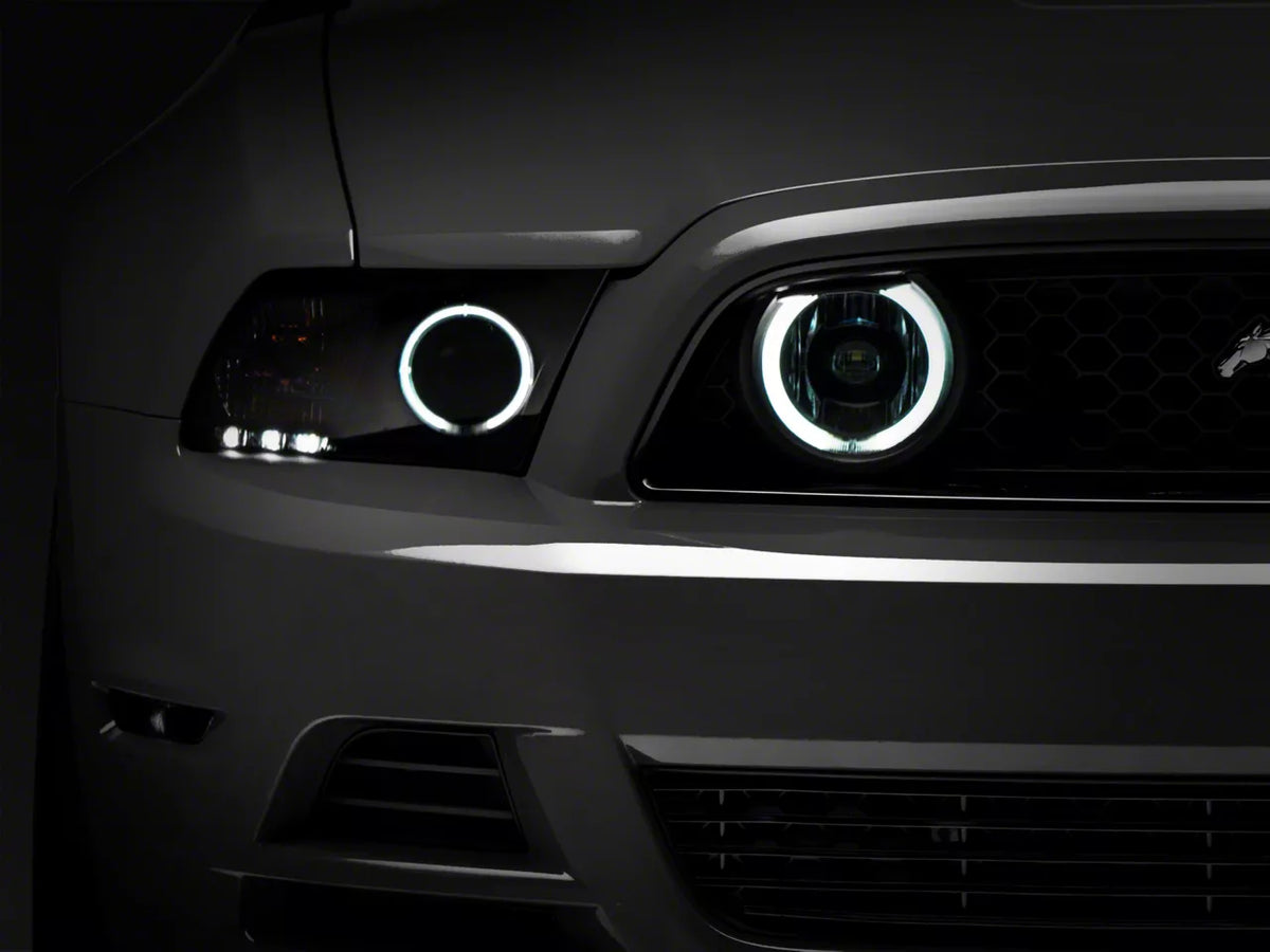 Raxiom Ccfl Halo Fog Lights; Chrome (13-14 Mustang Gt)