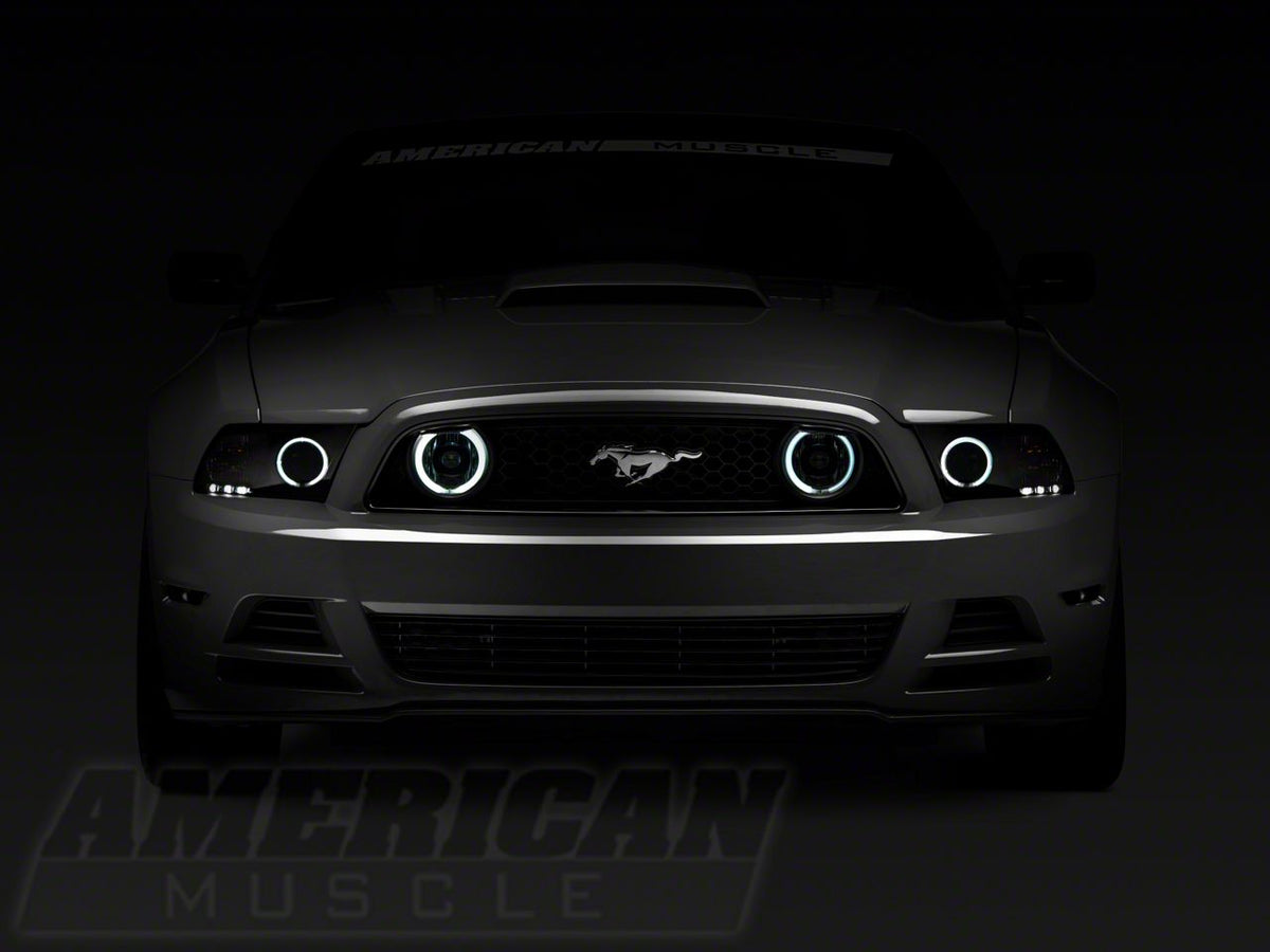 Raxiom Ccfl Halo Fog Lights; Chrome (13-14 Mustang Gt)