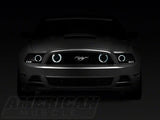 Raxiom Ccfl Halo Fog Lights; Chrome (13-14 Mustang Gt)