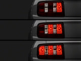 Raxiom Coyote Tail Lights And Sequential Tail Light Kit; Smoked (05-09 Mustang)