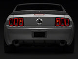 Raxiom Gen5 Tail Lights; Black Housing; Smoked Lens (05-09 Mustang)