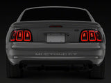 Raxiom Icon Led Tail Lights; Black Housing; Smoked Lens (96-98 Mustang)