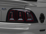 Raxiom Icon Led Tail Lights; Black Housing; Smoked Lens (96-98 Mustang)