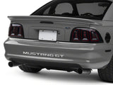 Raxiom Icon Led Tail Lights; Black Housing; Smoked Lens (96-98 Mustang)